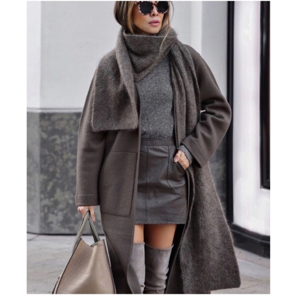Zara wrap collar coat NWT - Picture 2 of 8